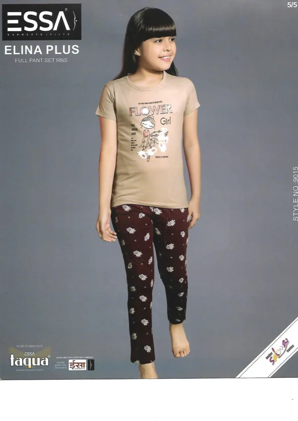 Essa Elina Plus Girls' Nightwear - Pattern 2