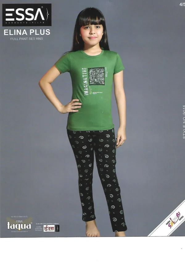 Essa Elina Plus Girls' Nightwear - Pattern 3