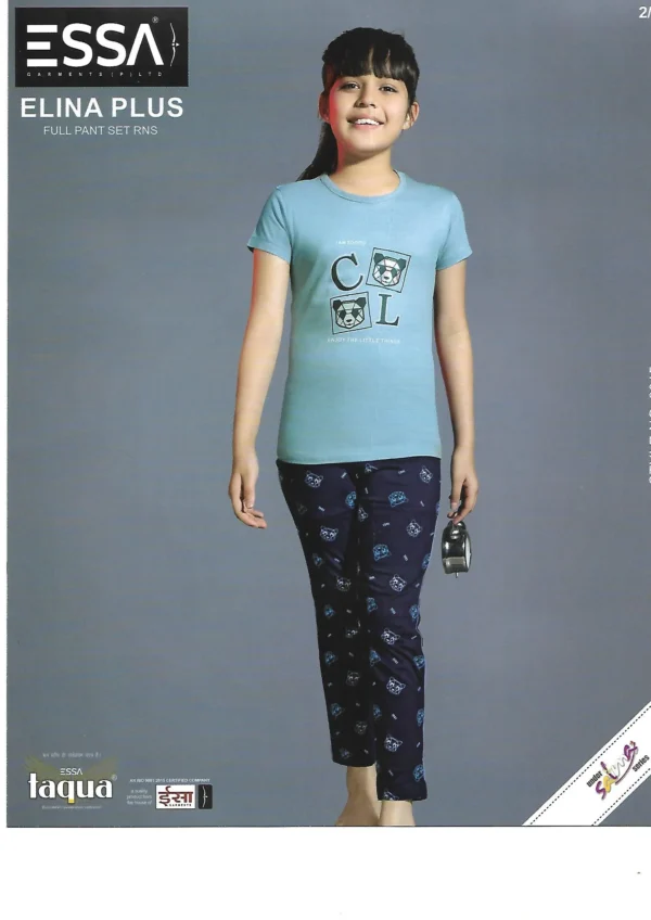 Essa Elina Plus Girls' Nightwear - Pattern 5
