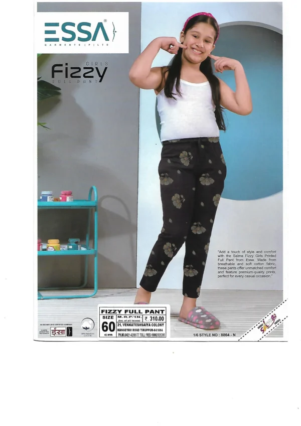 Essa Fizzy Girls' Full Pants - Pattern 3