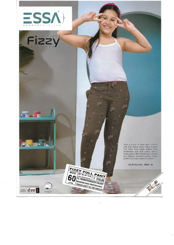 Essa Fizzy Girls' Full Pants - Pattern 4