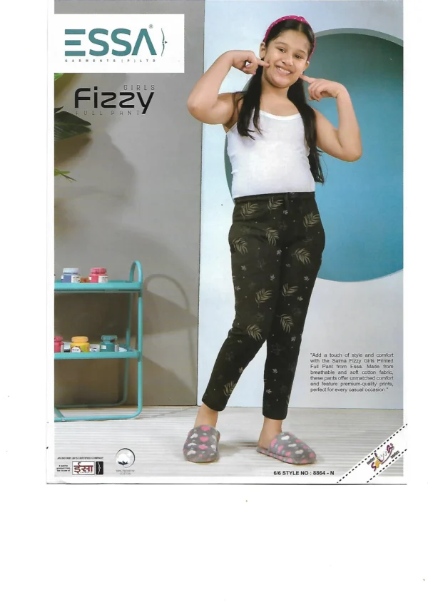Essa Fizzy Girls' Full Pants - Pattern 5