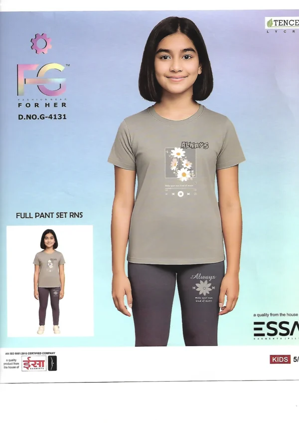 Essa G-4131 Tencel Full Pant Set - Pattern 1