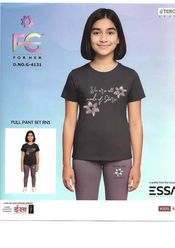 Essa G-4131 Tencel Full Pant Set - Pattern 3