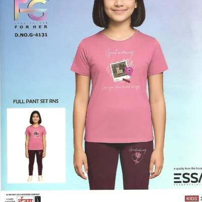 Essa G-4131 Tencel Full Pant Set - Pattern 4