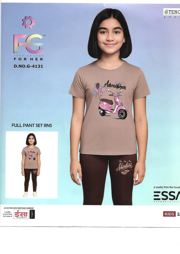 Essa G-4131 Tencel Full Pant Set - Pattern 6