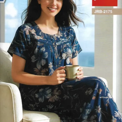 Juliet JRB-2175 Floral Nightdress - Blue