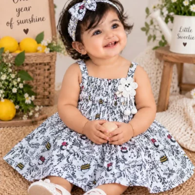 Boon Kids – Muslin Cotton Frock Honey
