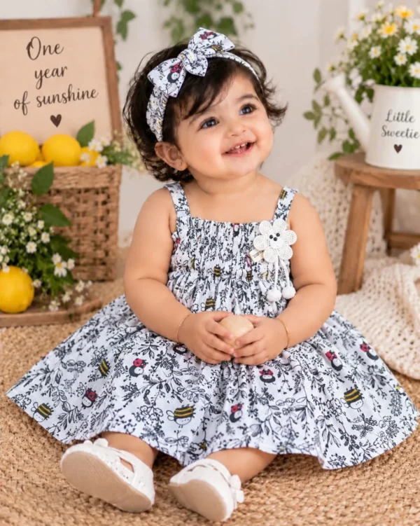 Boon Kids – Muslin Cotton Frock Honey