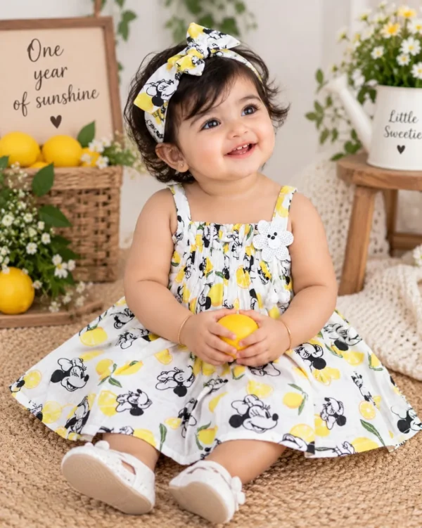 Muslin Cotton Frock Minnie Boon Kids – Muslin Cotton Frock Minnie