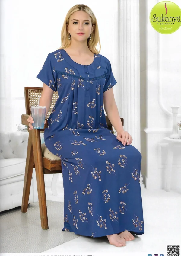 SUKANYA - ALPINE - 322307 - L SUKANYA ALPINE 322307 Blue Floral Nighty