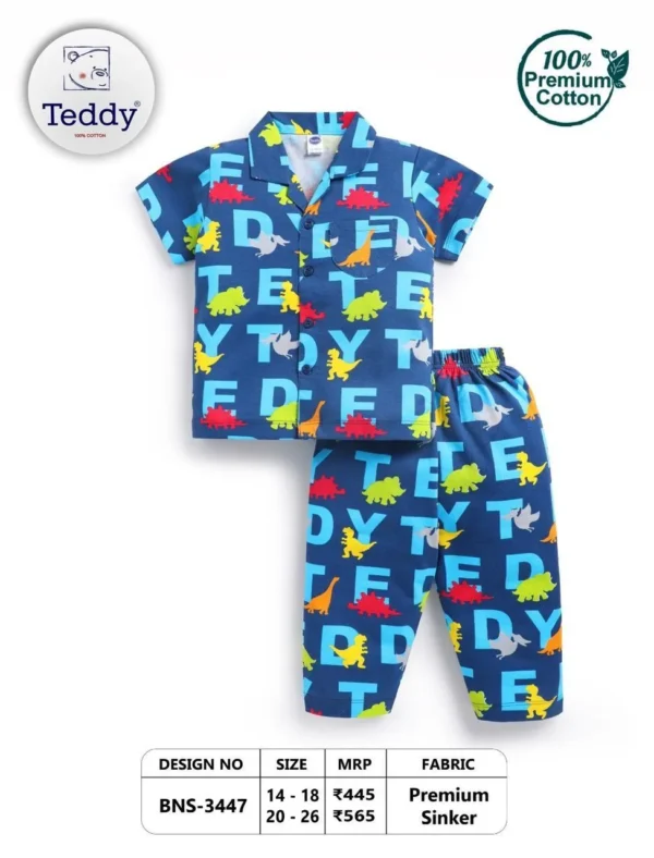 3447-14,16,18,20,22,24 3447 Blue - Teddy Boys