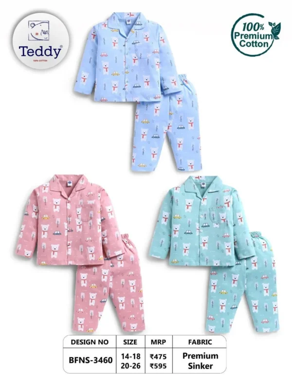 3460-Peach-14,18, 20,22,24,26 3460 Peach - Teddy Boys