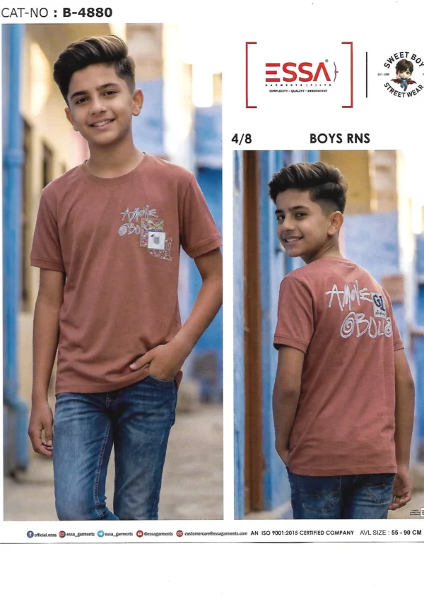 4 ESSA Boys B-4880 T-Shirt – Pattern 4