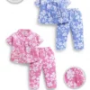 4372-pink-14-16-18-22-24-26-34-36 Teddy Girls Night Suit – Design 4372