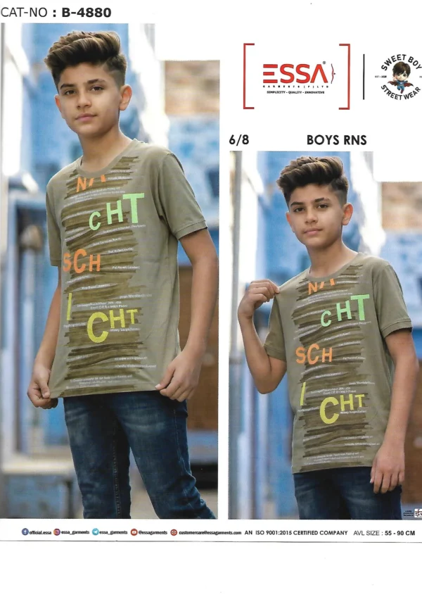 ESSA Boys B-4880 T-Shirt – Pattern 6