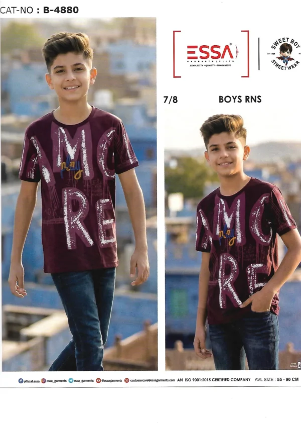7 ESSA Boys B-4880 T-Shirt – Pattern 7