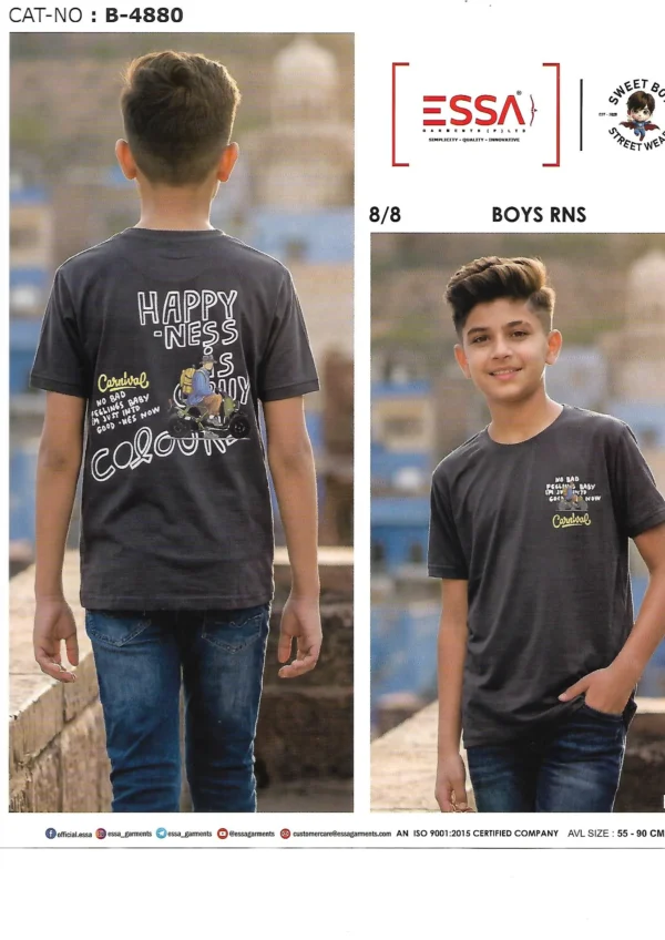 8 ESSA Boys B-4880 T-Shirt – Pattern 8