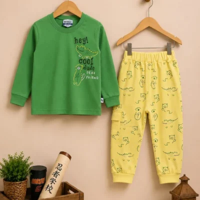 KKB-INF-GreenY-ShirtPant set-1-5-449 KKB-INF-GreenY-ShirtPant set-1-5-449
