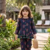 KKG Black Muslin Frock Set