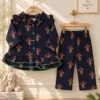 KKG Black Muslin Frock Set