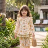 KKG-ORG-Muslin frock set-6m-3yrs-599 KKG Orange Muslin Frock Set