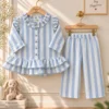 KKG Stripes Muslin Frock Set