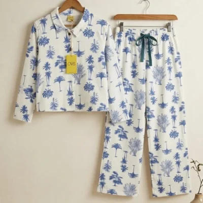KKG-WHBLU-Plazzo Set-7-16-559 KKG Palazzo Set - White Blue