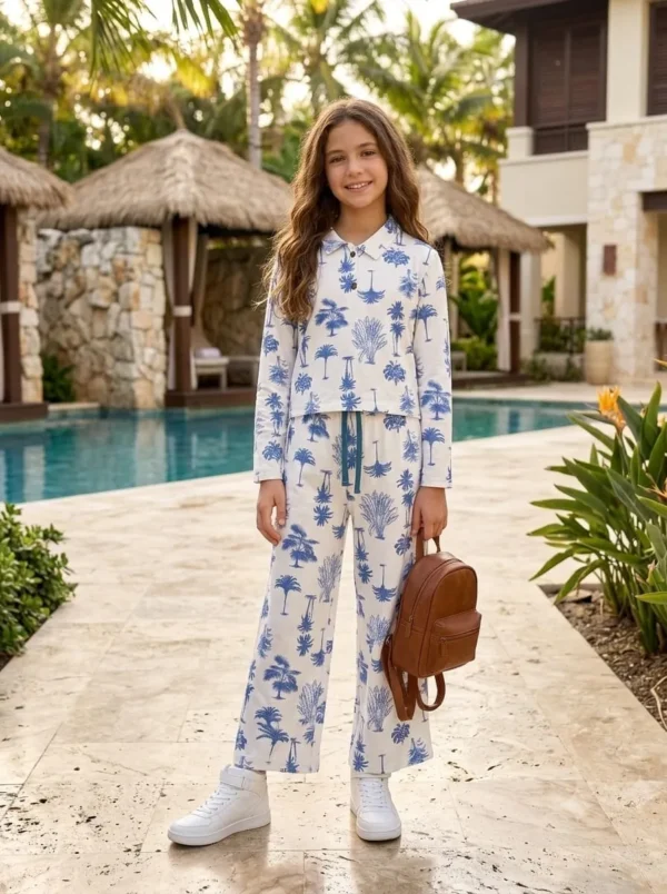KKG-WHBLU-Plazzo1 Set-7-16-559 KKG Palazzo Set - White Blue