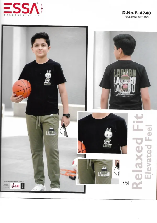 Scan_0076 ESSA Boys B-4748 T-Shirt and Pants Set – Pattern 1