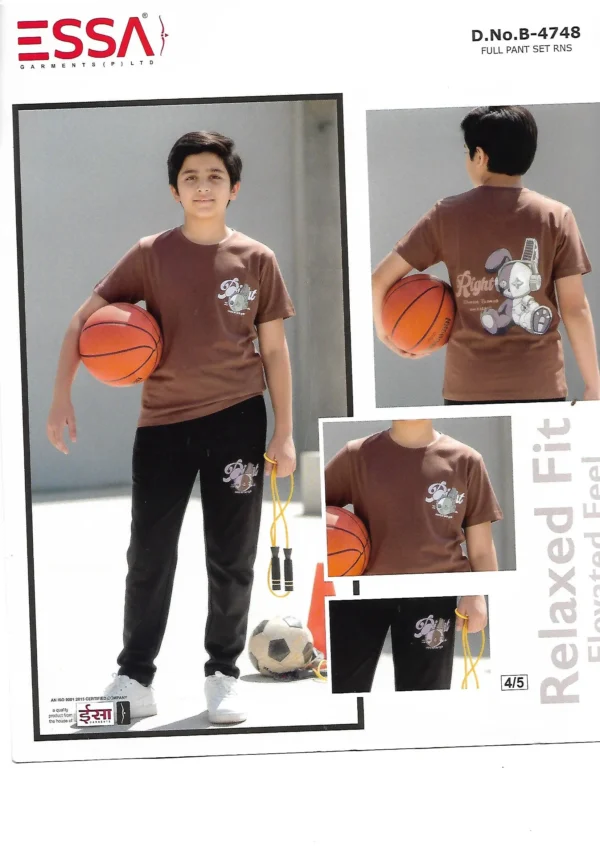Scan_0080 ESSA Boys B-4748 T-Shirt and Pants Set – Pattern 5
