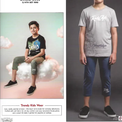Scan_0084 ESSA Boys B-5110 T-Shirt and Pants Set - Pattern 3