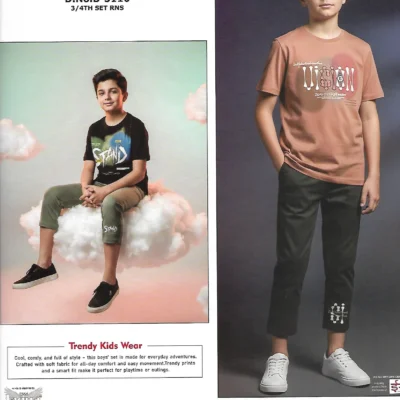 Scan_0086 ESSA Boys B-5110 T-Shirt and Pants Set - Pattern 5